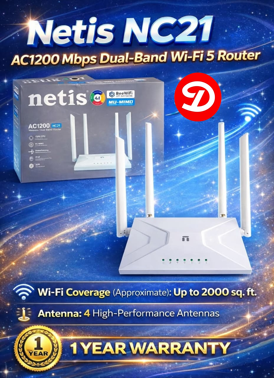 Netis NC21 AC1200 Mbps Dual-Band Wi-Fi 5 Router