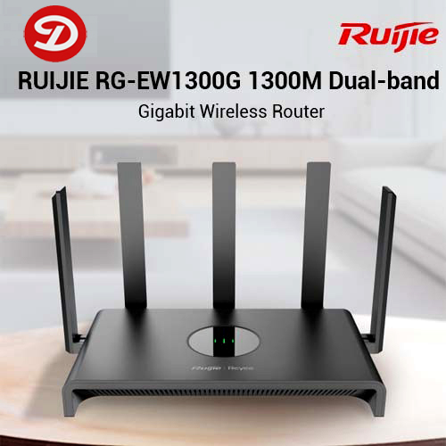 Ruijie RG-EW1300G AC1300 Mbps Gigabit Dual-Band Mesh Wi-Fi 5 Router